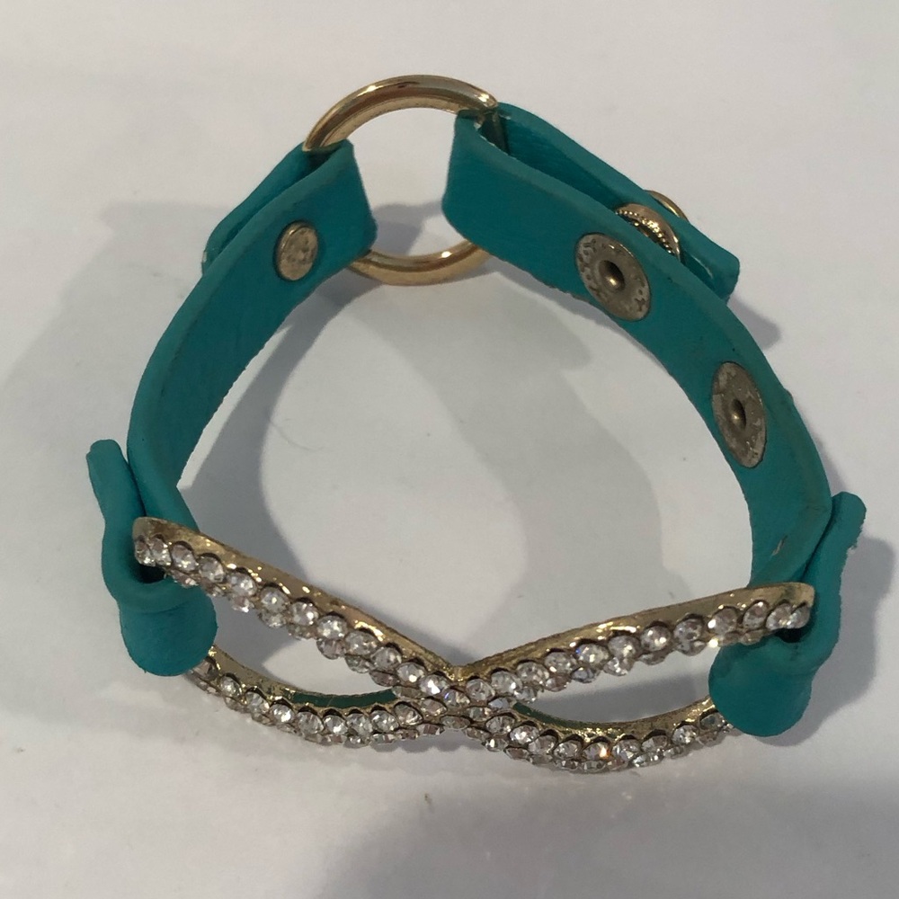 Leather Infinity Bracelet